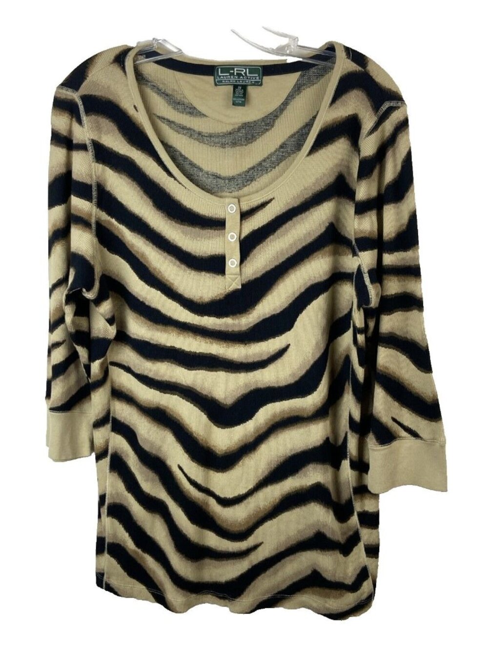 LRL Lauren Active Ralph Lauren Henley Top Women’s Sz 2X outdoor animal thermal